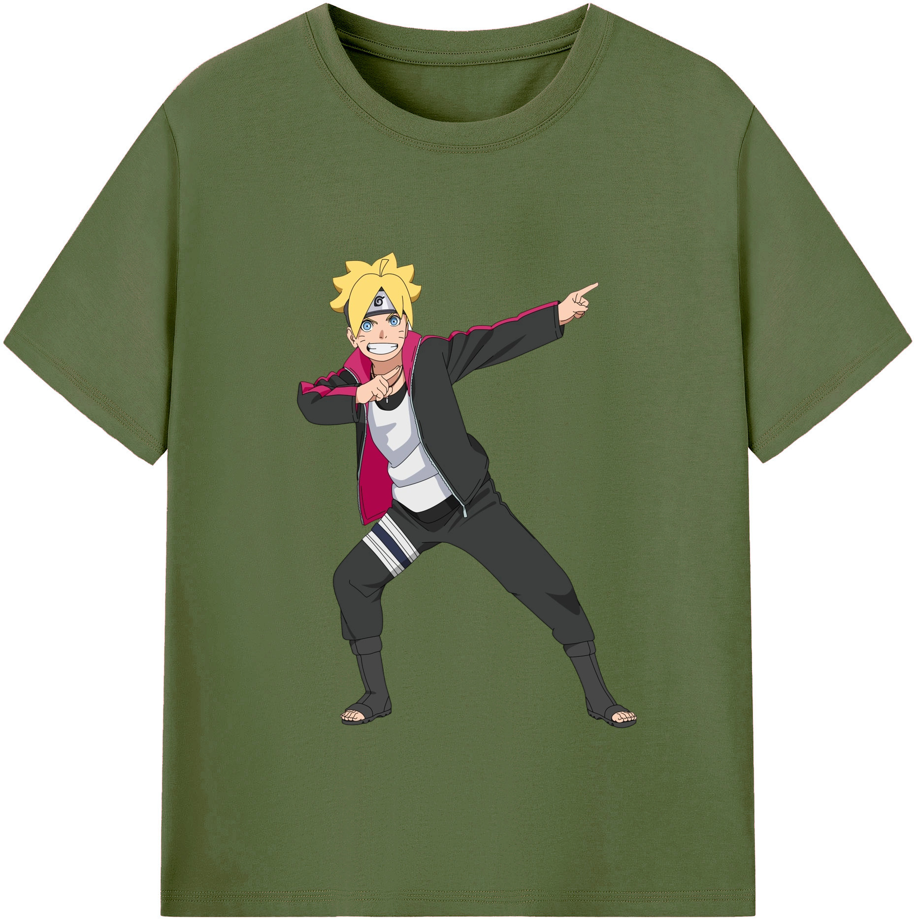 （画像用） NARUTO -ナルト- うずまき ボルト Uzumaki Boruto 綿100％半袖Tシャツ（フロントプリント）